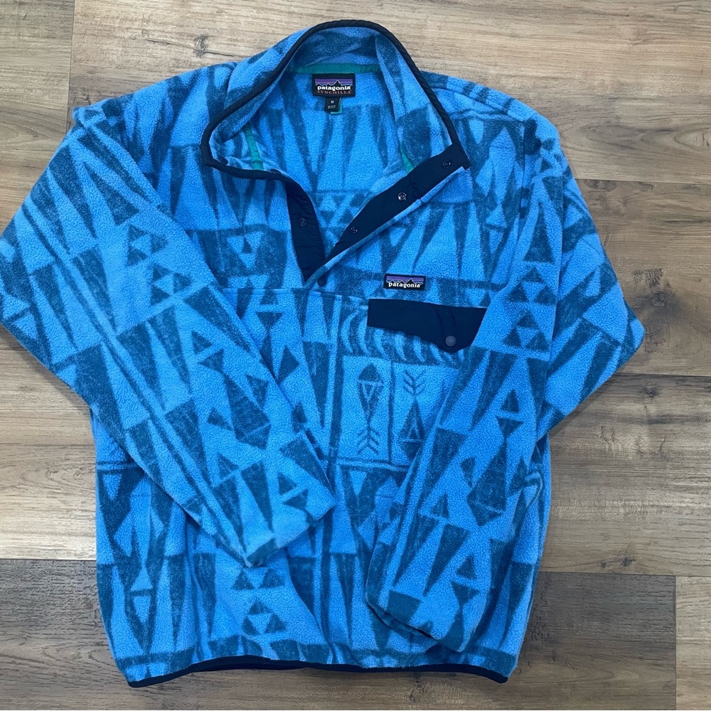 Mens Blue Patagonia Synchilla